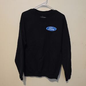 Ford Men's Black Crewneck Sweater